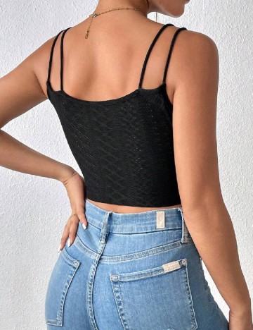 Top SHEIN, negru