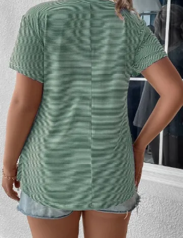 Tricou SHEIN CURVE, verde Verde