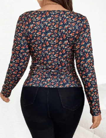 Bluza SHEIN CURVE, floral print Floral print