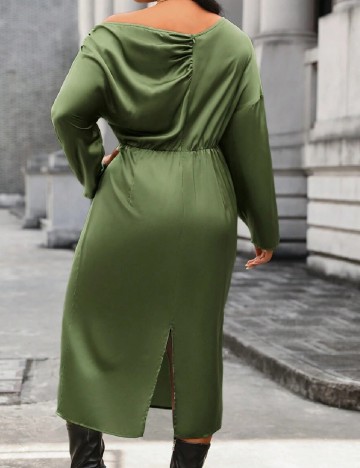 Rochie medie SHEIN CURVE, verde