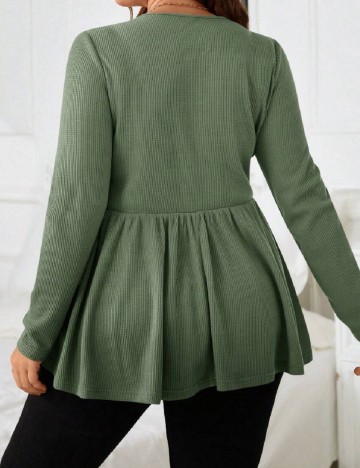 Bluza SHEIN CURVE, verde