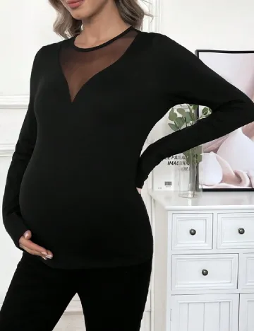 Bluza SHEIN Maternity, negru Negru