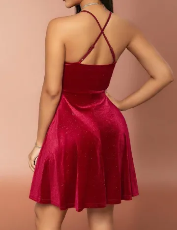 Rochie scurta D&M, rosu Rosu