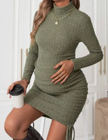 Rochie scurta SHEIN Maternity, verde Verde