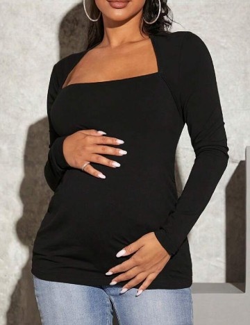 Bluza SHEIN Maternity, negru