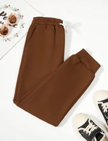 Pantaloni Shein Kids, maro Maro