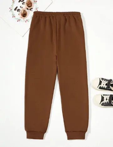 Pantaloni Shein Kids, maro Maro