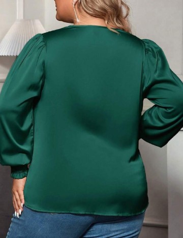 Bluza SHEIN CURVE, verde