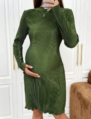 Rochie scurta SHEIN Maternity, verde Verde