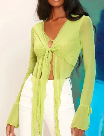 Top SHEIN, verde Verde