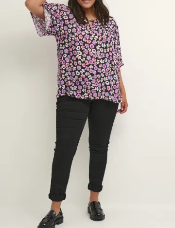 Bluza Kaffe Curve, floral print Floral print