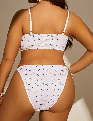 Costum de baie SHEIN CURVE, alb