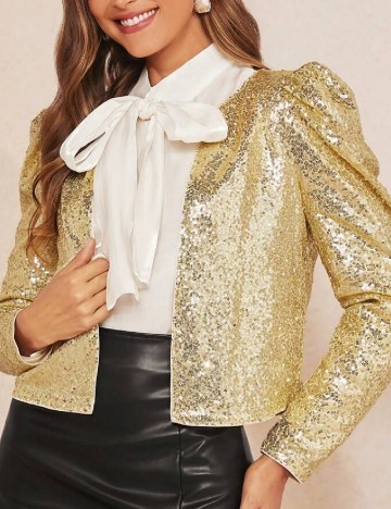 Blazer SHEIN, auriu