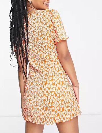 Rochie scurta ASOS, portocaliu