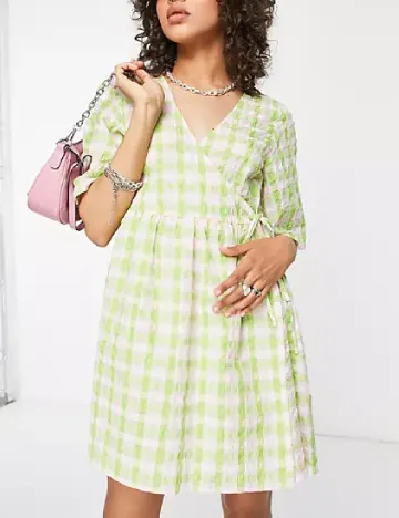 Rochie scurta ASOS, verde Verde