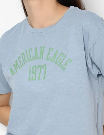 Tricou American Eagle, albastru Albastru