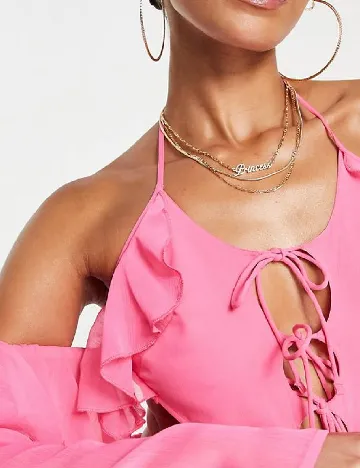 Rochie scurta AsYou, roz Roz