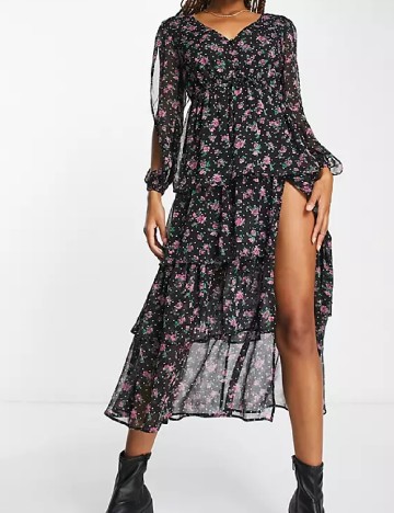 Rochie medie Miss Selfridge, negru