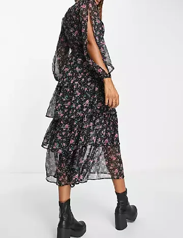 Rochie medie Miss Selfridge, negru