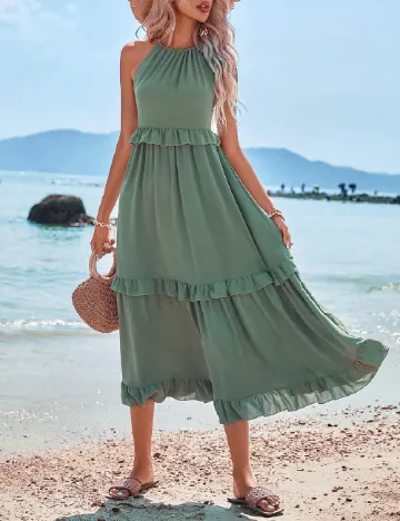 Rochie medie SHEIN, verde Verde