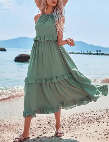 Rochie medie SHEIN, verde