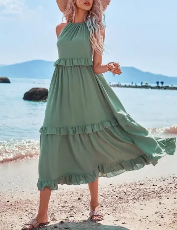 Rochie medie SHEIN, verde Verde