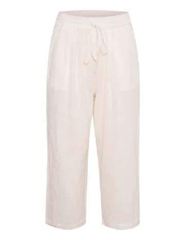 Pantaloni Saint Tropez, ecru Alb