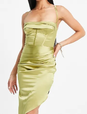 Rochie scurta ASOS, verde Verde