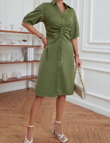 Rochie scurta SHEIN, verde