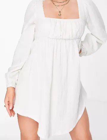 Rochie scurta ASOS, alb Alb