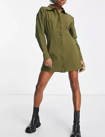 Rochie scurta ASOS, verde Verde