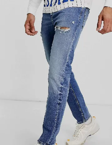 Blugi ASOS, albastru Albastru
