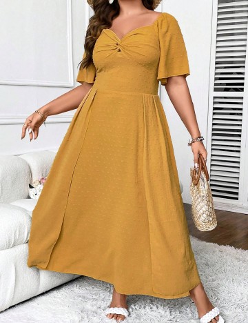 Rochie lunga SHEIN CURVE, galben