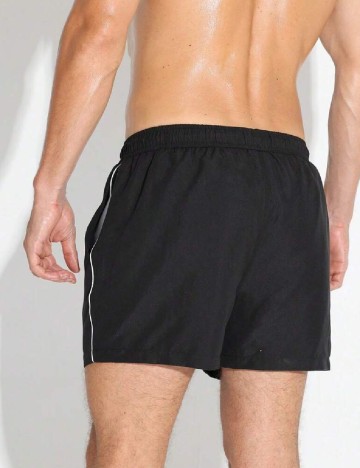 Short de baie SHEIN, negru