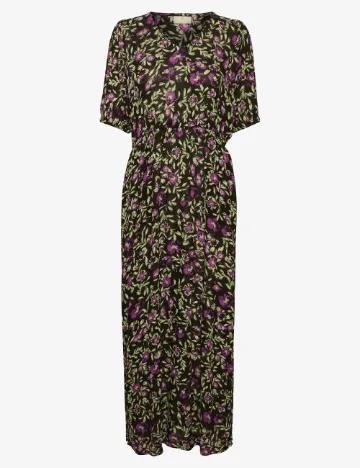 Rochie lunga Kaffe, imprimeu floral Floral print