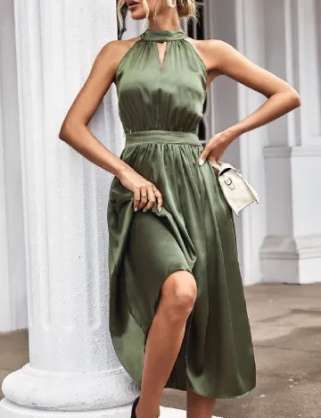 Rochie medie SHEIN, verde Verde