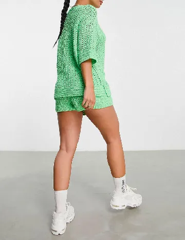 Tricou Oversize ASOS, verde Verde