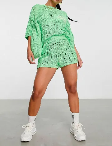 Tricou Oversize ASOS, verde Verde