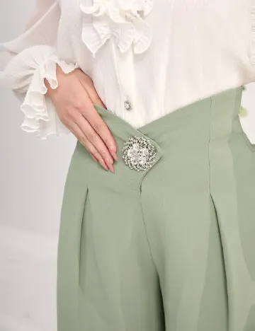 Pantaloni SHEIN, verde Verde