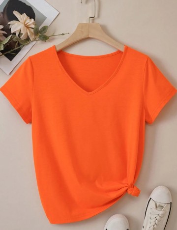Tricou SHEIN, portocaliu