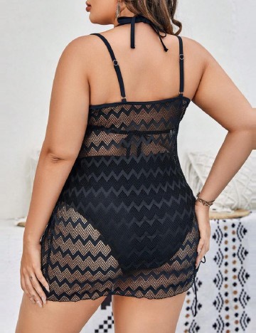 Costum de baie SHEIN CURVE, negru