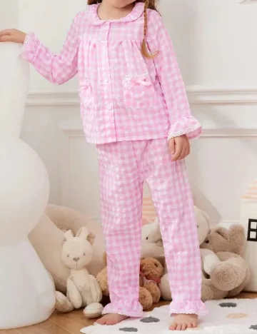 Pijamale Shein Kids, roz Roz