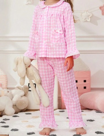 Pijamale Shein Kids, roz