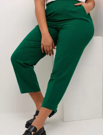 Pantaloni Kaffe Curve, verde Verde