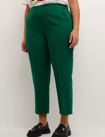 Pantaloni Kaffe Curve, verde Verde