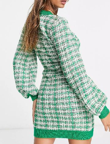 Rochie scurta Miss Selfridge, verde