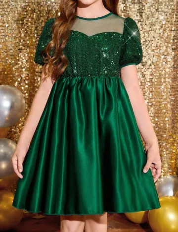 Rochie Shein Kids, verde Verde