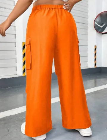 Pantaloni SHEIN CURVE, portocaliu Portocaliu
