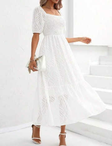 Rochie medie SHEIN, alb