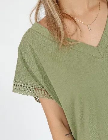Tricou Cream, verde Verde